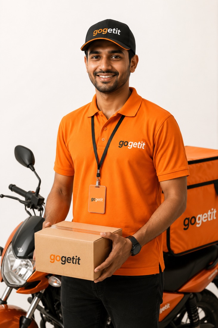 A GoGetit Delivery Hero ready for deliveries